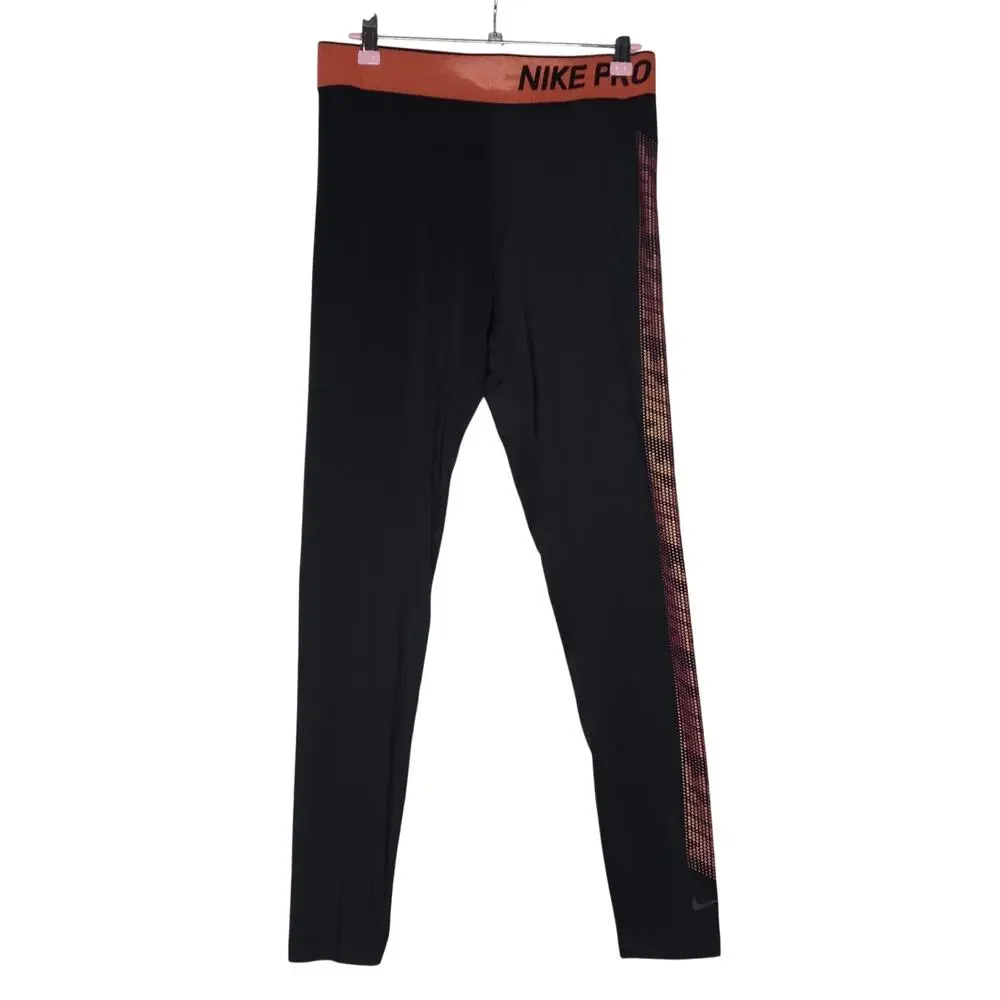 Nike Pro Women's Size Medium Black Full Length Leggings